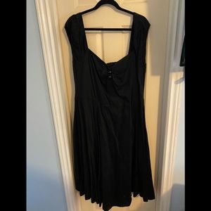 Collectif Peasant Black Dress
